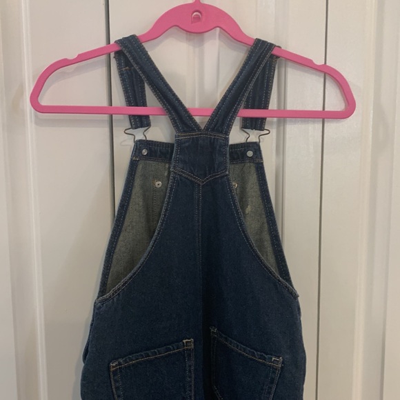 Jordache Girls Distressed Denim Overalls size medium 7/8 - Picture 8 of 8